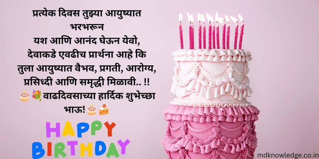 Birthday Wishes for Brother in Marathi